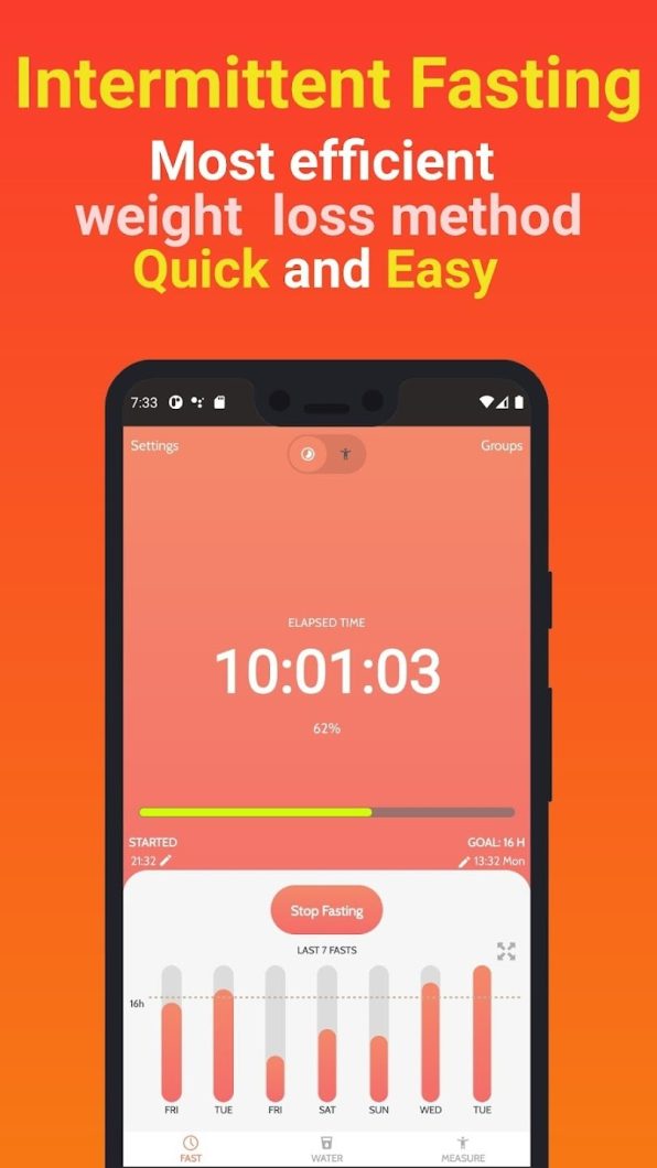 Zero Calorie Fasting Tracker App